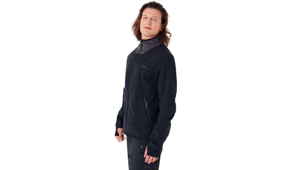 Oakley Midlayer Softshell Jacket - Mens, Blackout, Medium, 461620-02E-M