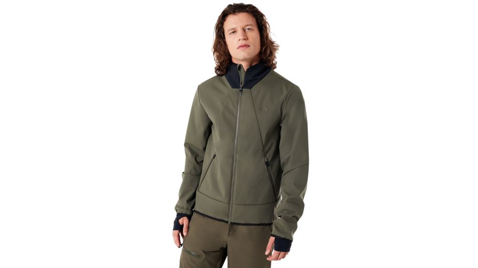 Oakley Midlayer Softshell Jacket - Mens, Dark Brush, Large, 461620-86V-L
