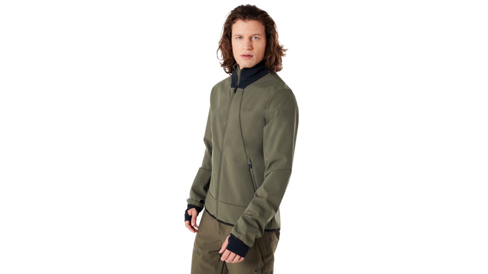 Oakley Midlayer Softshell Jacket - Mens, Dark Brush, Large, 461620-86V-L