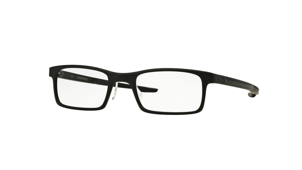 Oakley MILESTONE 2.0 OX8047 Single Vision Prescription Eyeglasses 804701-52 - Satin Black Frame