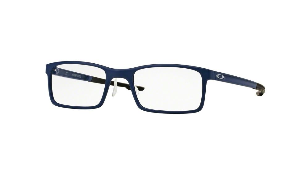 Oakley MILESTONE 2.0 OX8047 Single Vision Prescription Eyeglasses 804703-52 - Matte Denim Frame