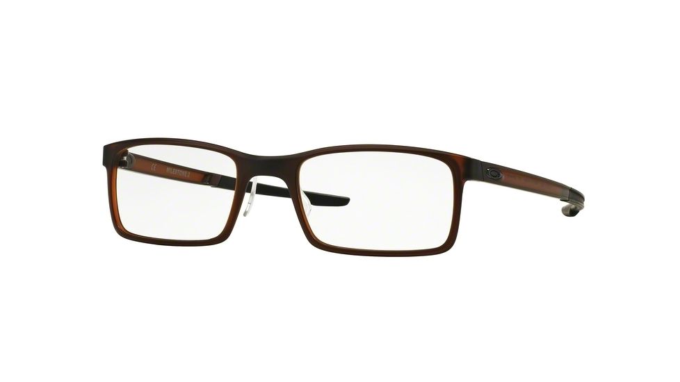 Oakley MILESTONE 2.0 OX8047 Single Vision Prescription Eyeglasses 804704-50 - Matte Dark Amber Frame
