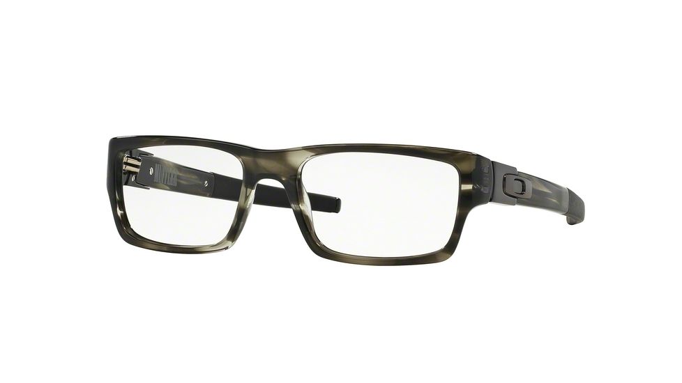 Oakley Muffler Eyeglass Frames with Non-Rx Lenses 22-204-53 - Grey Tortoise Frame, Clear Lenses