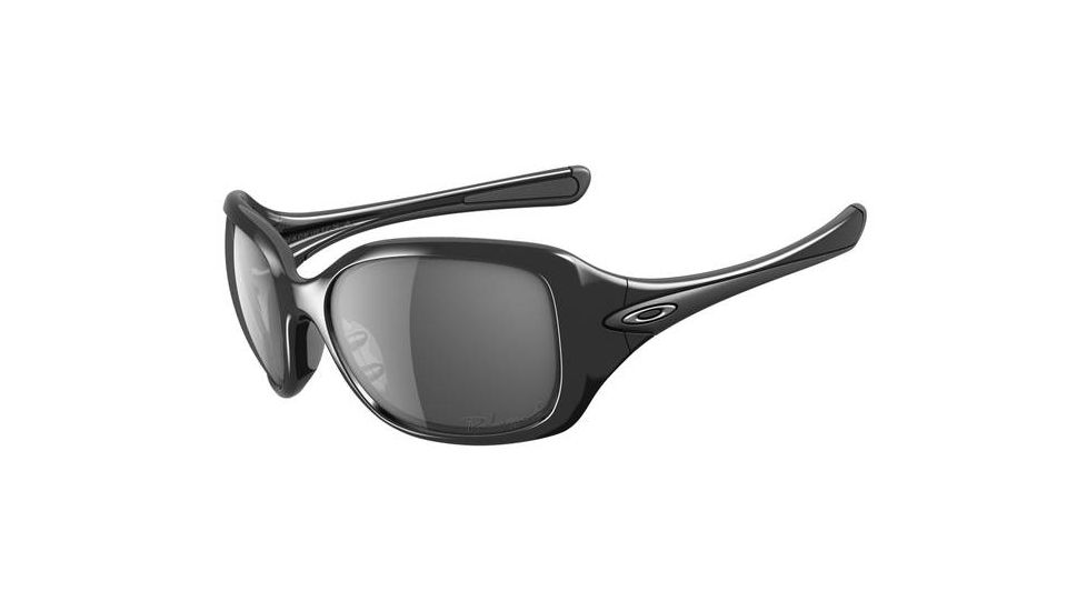 Oakley Necessity Sunglasses, Polished Black Frame, Grey Lens, Polarized OO9122-05