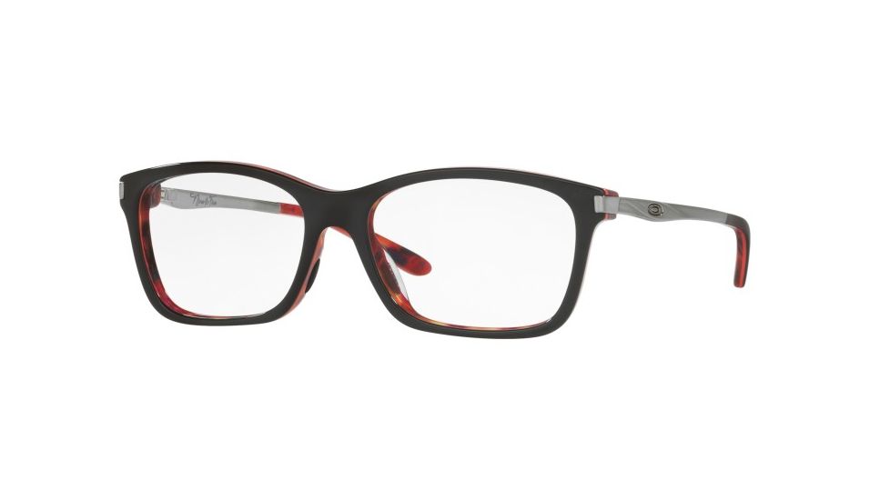 Oakley NINE-TO-FIVE Single Vision Prescription Eyeglasses 112708-52 - Ruby Tortoise Frame