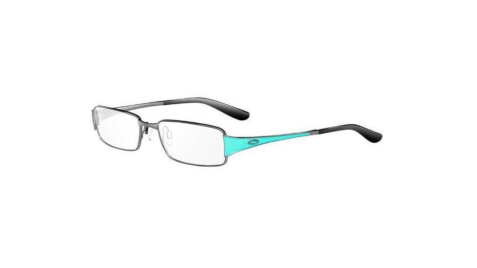 Oakley Noteworthy 50mm Black Chrome Eyeglass Frames w/ Blank Lenses OX3094-0250