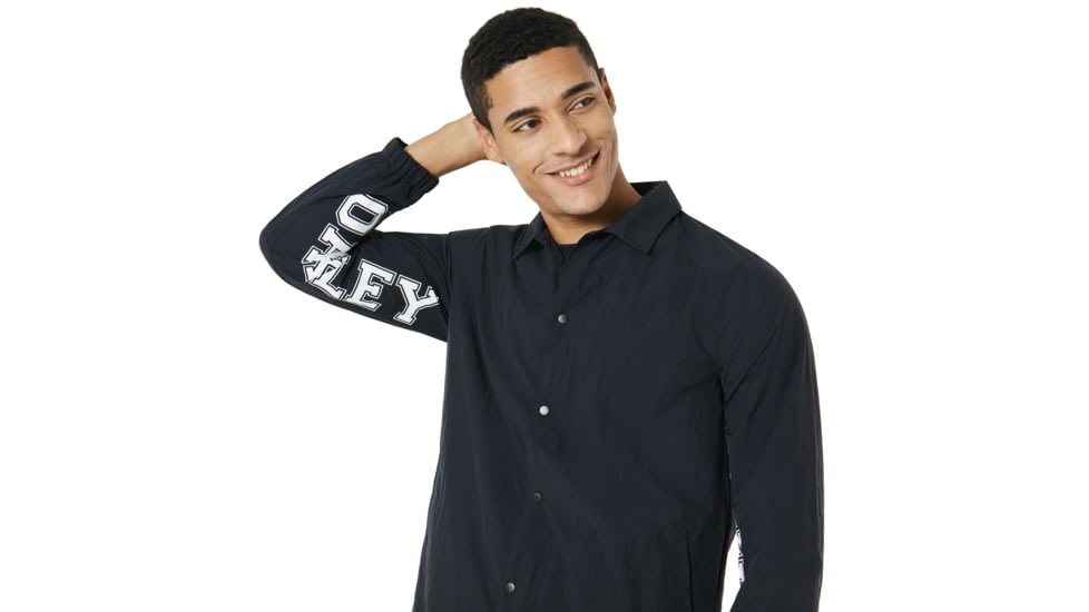Oakley Nylon Icon Coach Jacket - Mens, Blackout, Extra Large 412566-02E-XL