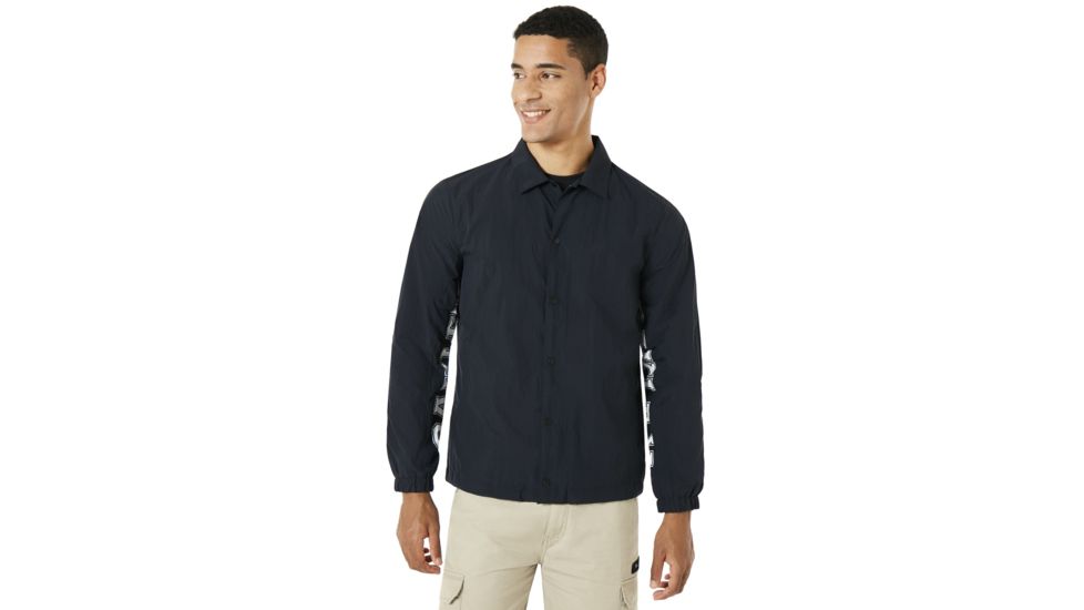 Oakley Nylon Icon Coach Jacket - Mens, Blackout, Extra Large 412566-02E-XL