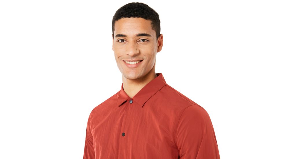 Oakley Nylon Icon Coach Jacket - Mens, Iron Red, 2XL, 412566-80U-XXL