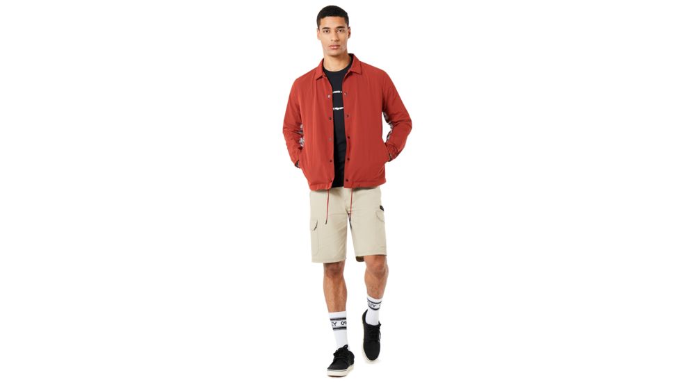 Oakley Nylon Icon Coach Jacket - Mens, Iron Red, 2XL, 412566-80U-XXL