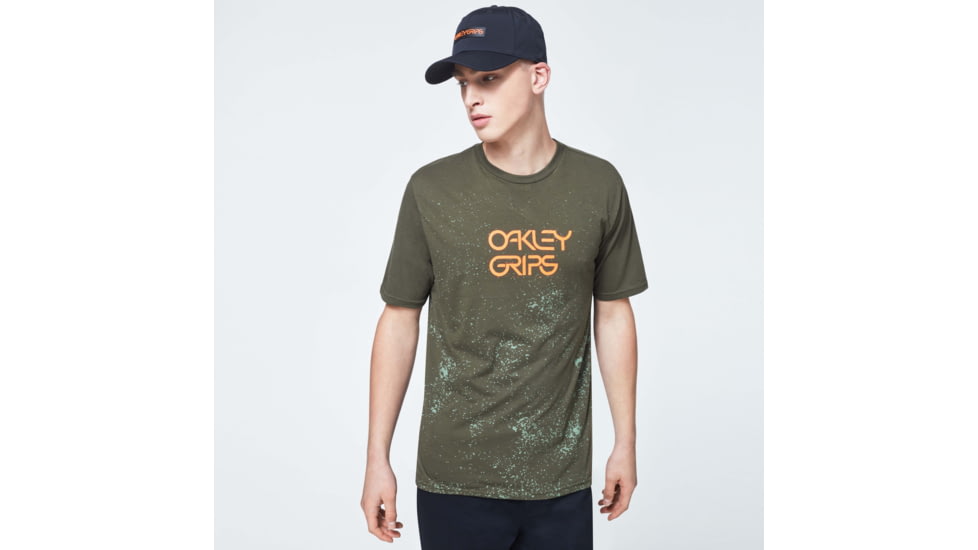 Oakley O-Grip Logo Short Sleeve Tee - Mens, New Dark Brush, 2XL, FOA400577-86L-XXL