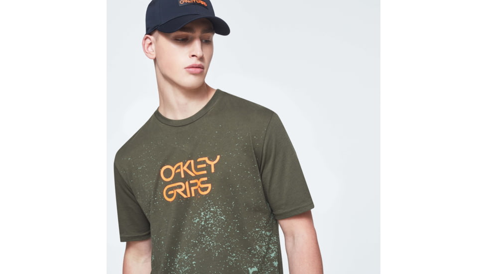 Oakley O-Grip Logo Short Sleeve Tee - Mens, New Dark Brush, 2XL, FOA400577-86L-XXL