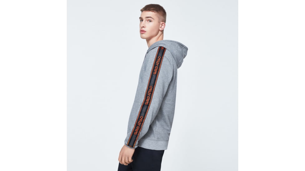 Oakley O-Grip Tape Hooded Fleece - Mens, Athletic Heather Grey, Extra Large, FOA400574-24G-XL