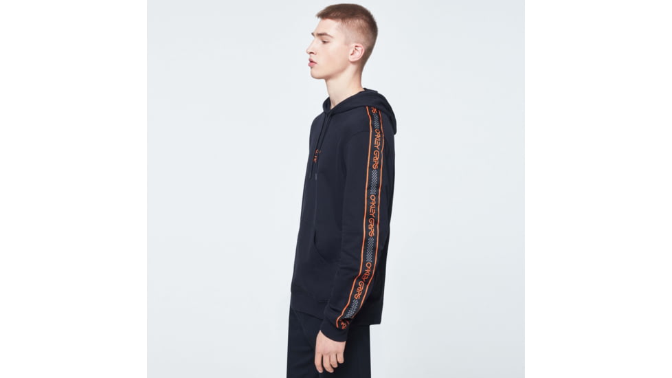 Oakley O-Grip Tape Hooded Fleece - Mens, Blackout, Extra Large, FOA400574-02E-XL