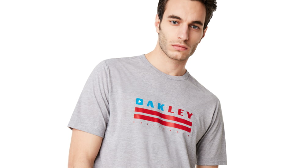 Oakley Oakley California Tee - Mens, Granite Heather, Medium, 457551-24L-M