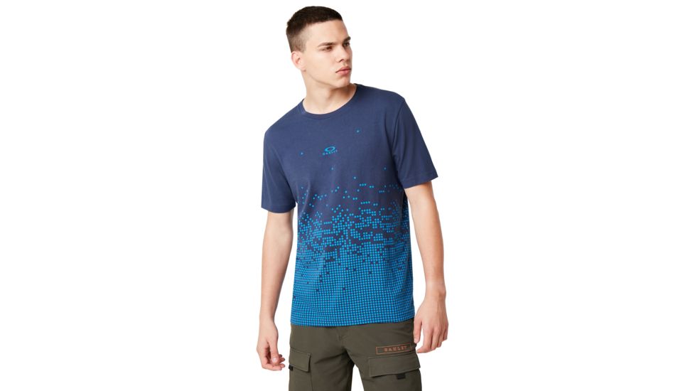 Oakley Digital Tee - Mens, Foggy Blue, Large, 457926-6FB-L