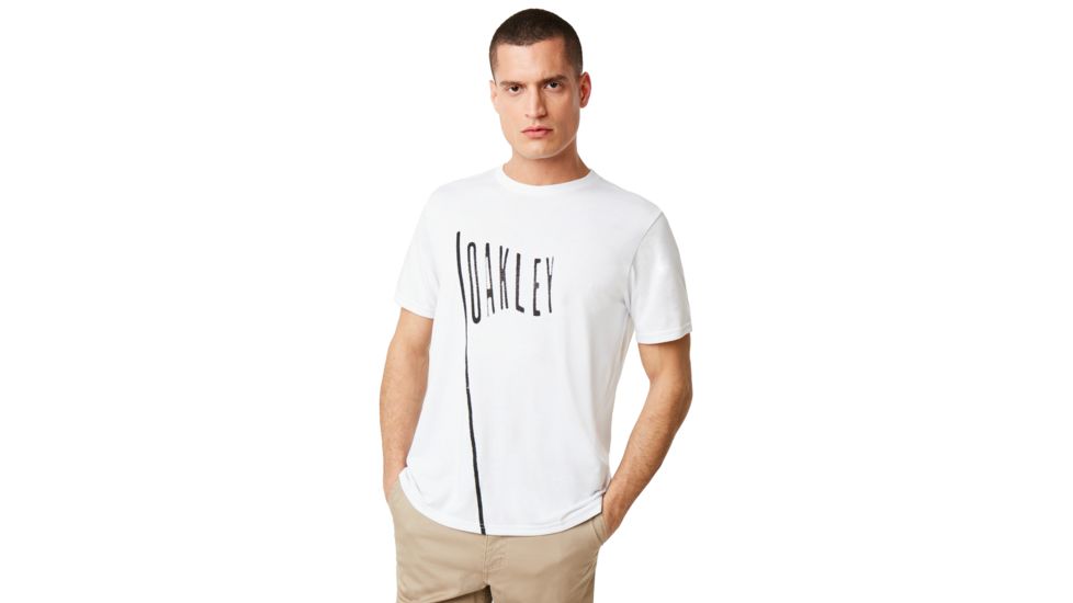 Oakley Flag Up Tee - Mens, White, 2XL, 457542-100-XXL