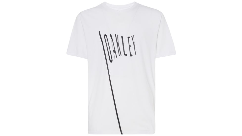 Oakley Flag Up Tee - Mens, White, 2XL, 457542-100-XXL