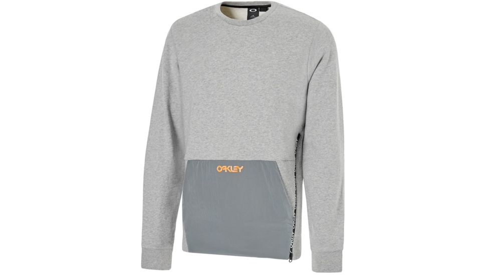 Oakley Fs Crew Fleece - Mens, Granite Heather, Medium, 472383-24L-M