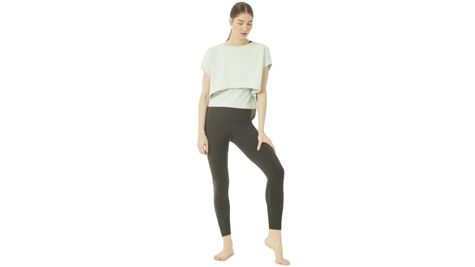 Oakley Luxe Crop Top - Women's, Blue Indigo, Small/Medium, 532346-68D-S/M