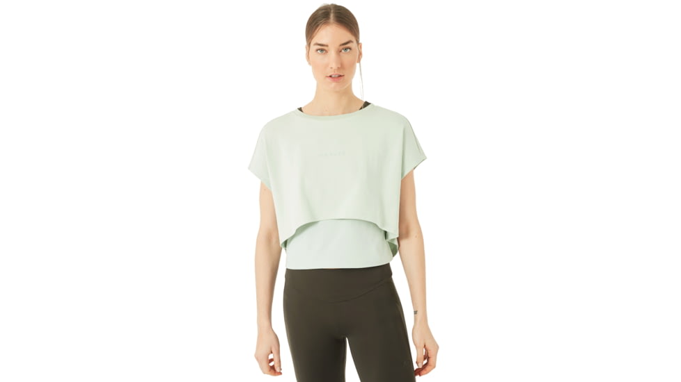 Oakley Luxe Crop Top - Women's, Aqua Foam, Small/Medium, 532346-7B4-S/M