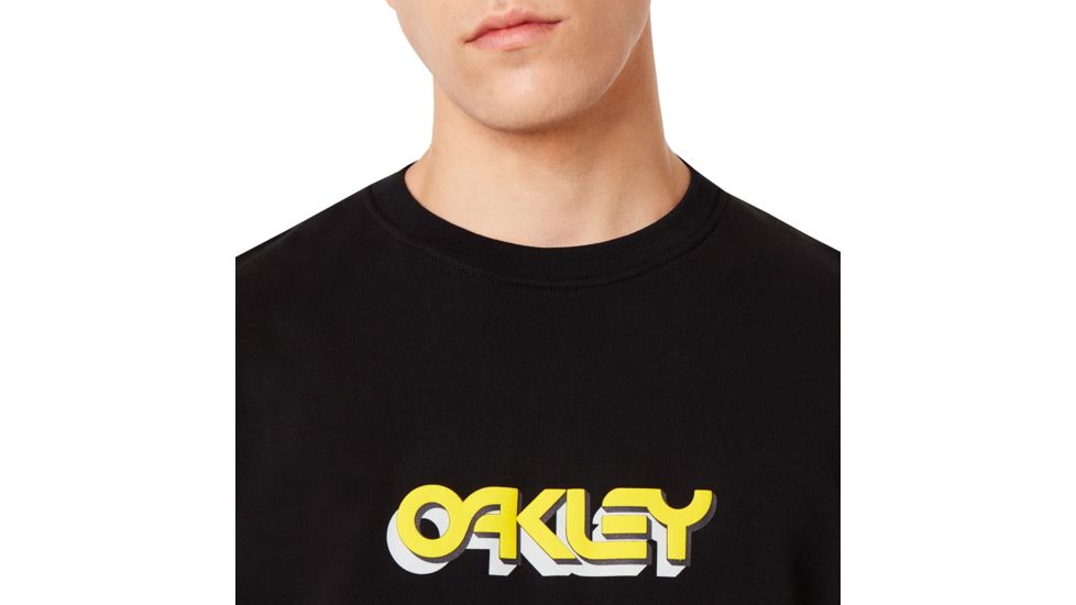 Oakley Oakley Tridimensional Crewneck - Mens, Blackout, Small, 472569-02E-S
