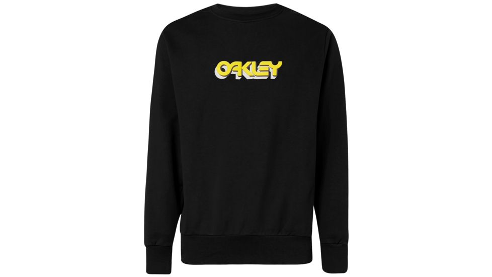 Oakley Oakley Tridimensional Crewneck - Mens, Blackout, Small, 472569-02E-S
