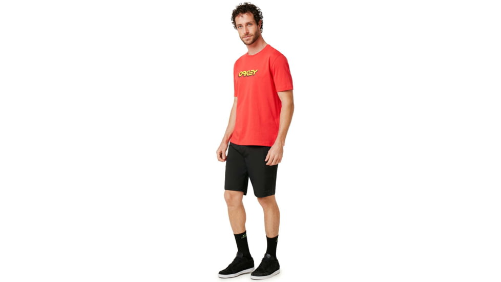 Oakley Oakley Tridimensional Tee - Mens, High Risk Red, Small, 457892-43A-S