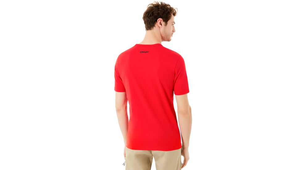 Oakley Waved Short Sleeve Tee - Mens, Red Line, Large, 457395-465-L