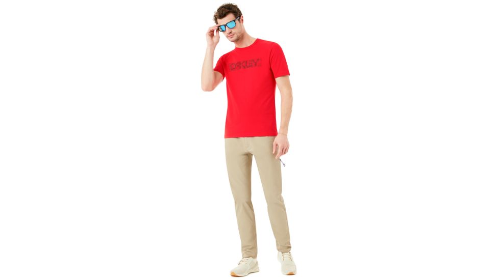 Oakley Waved Short Sleeve Tee - Mens, Red Line, Large, 457395-465-L