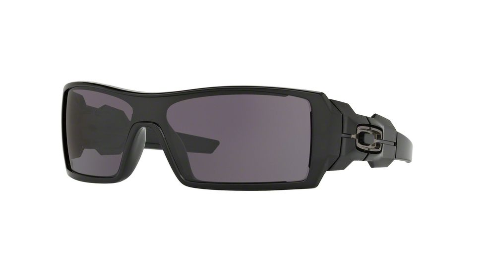 Oakley OIL RIG OO9081 Single Vision Prescription Sunglasses OO9081-03-460-28 - Lens Diameter 128 mm, Lens Diameter 28 mm, Frame Color Polished Black