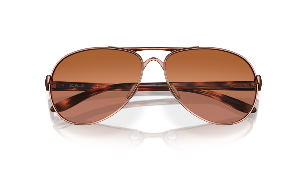 Oakley OO4079 Feedback Sunglasses - Women's, Rose Gold Frame, VR50 Brown Gradient Lens OO4079-01