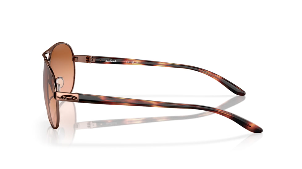 Oakley OO4079 Feedback Sunglasses - Women's, Rose Gold Frame, VR50 Brown Gradient Lens OO4079-01