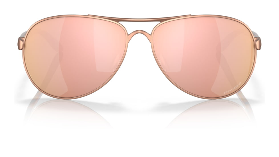 Oakley OO4079 Feedback Sunglasses - Womens, Satin Rose Gold Frame, Prizm Rose Gold Lens, 59, OO4079-407944-59