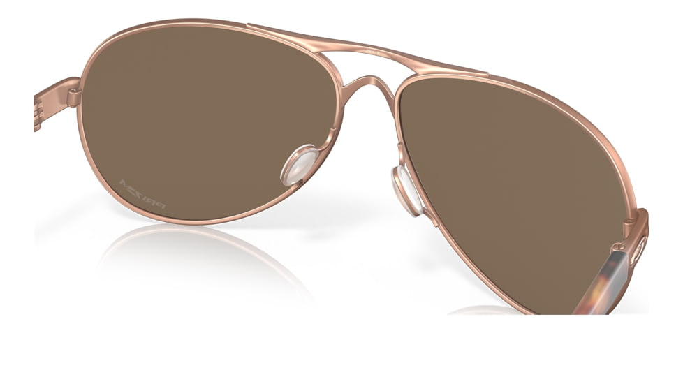 Oakley OO4079 Feedback Sunglasses - Womens, Satin Rose Gold Frame, Prizm Rose Gold Lens, 59, OO4079-407944-59