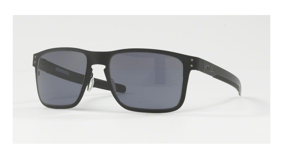 Oakley OO4123 Sunglasses 412301-55 - Matte Black Frame, Grey Lenses