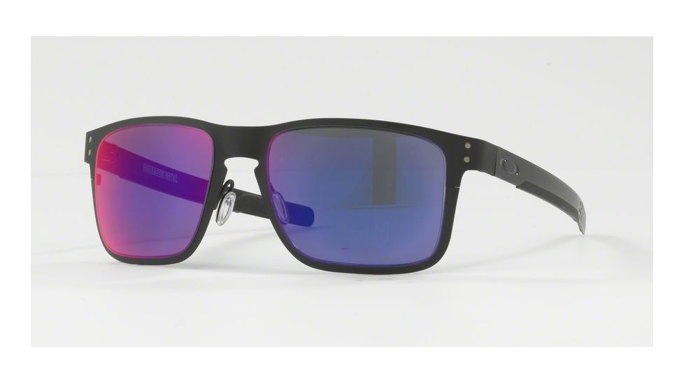 Oakley OO4123 Sunglasses 412302-55 - Matte Black Frame, + Red Iridium Lenses