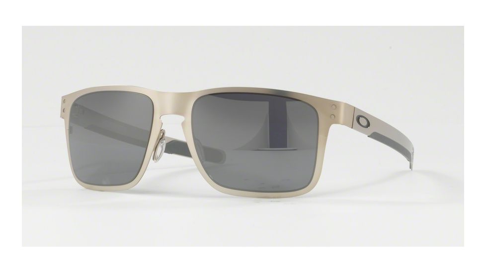 Oakley OO4123 Sunglasses 412303-55 - Satin Chrome Frame, Black Iridium Lenses