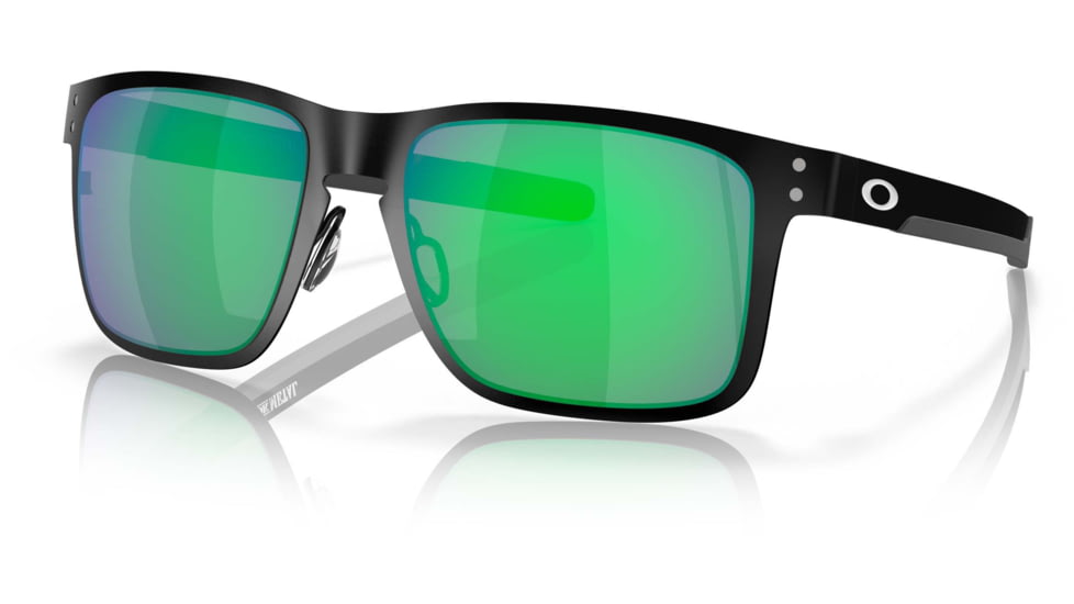 Oakley OO4123 Sunglasses 412304-55 - Matte Black Frame, Jade Iridium Lenses