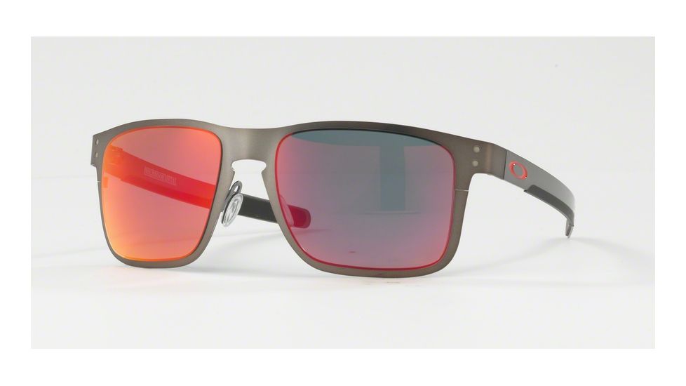 Oakley OO4123 Sunglasses 412305-55 - Matte Gunmetal Frame, Torch Iridium Polarized Lenses