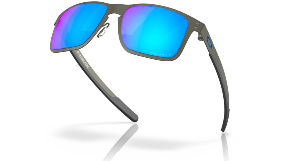 Oakley OO4123 Sunglasses 412307-55 - Matte Gunmetal Frame, Prizm Sapphire Polarized Lenses