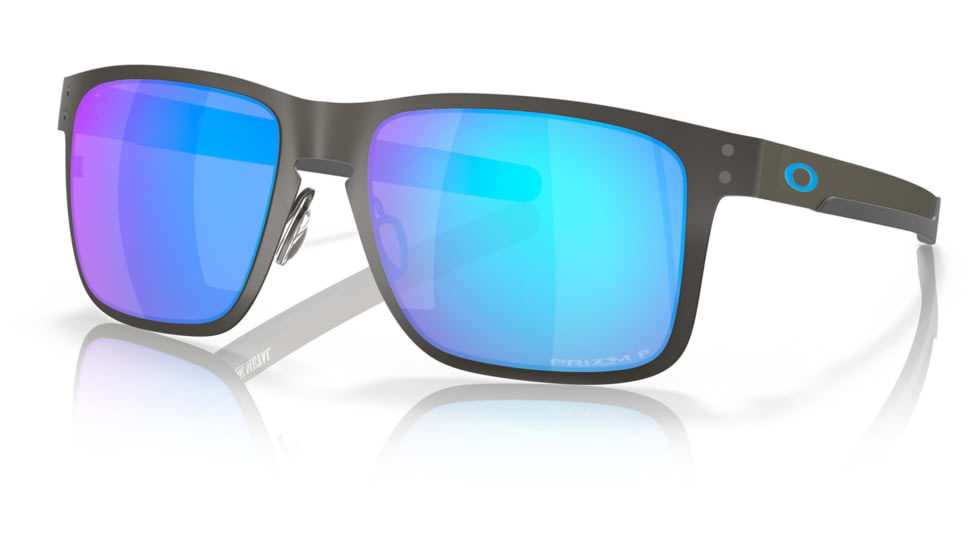 Oakley OO4123 Sunglasses 412307-55 - Matte Gunmetal Frame, Prizm Sapphire Polarized Lenses