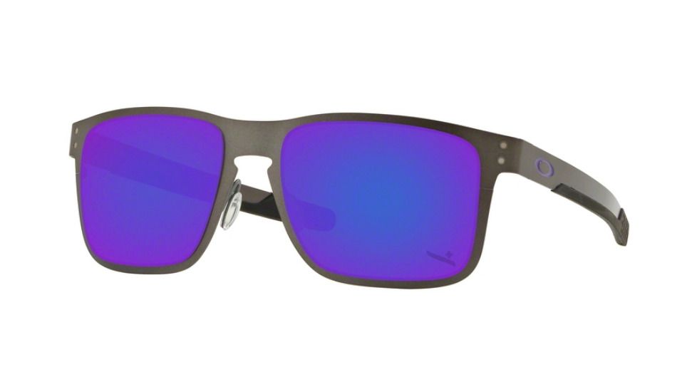 Oakley OO4123 Sunglasses 412319-55 - Gunmetal Frame, Violet Iridium Lenses