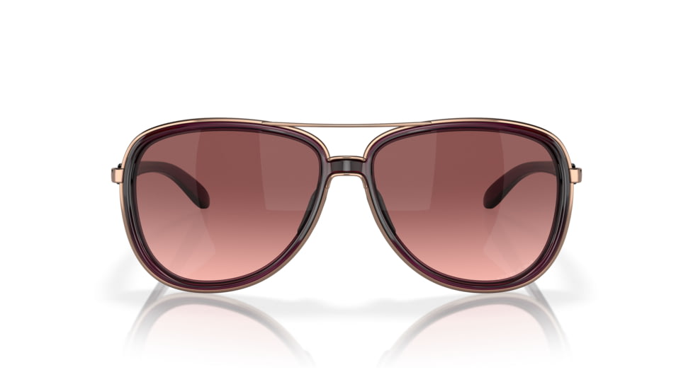 Oakley OO4129 Split Time Sunglasses - Women's, Crystal Raspberry Frame, G40 Black Gradient Lenses, 412902-58