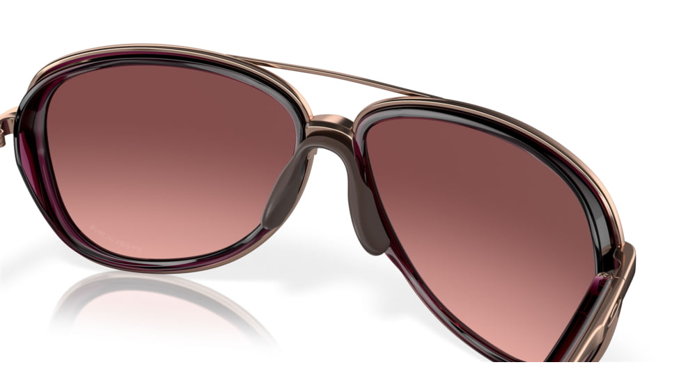 Oakley OO4129 Split Time Sunglasses - Women's, Crystal Raspberry Frame, G40 Black Gradient Lenses, 412902-58