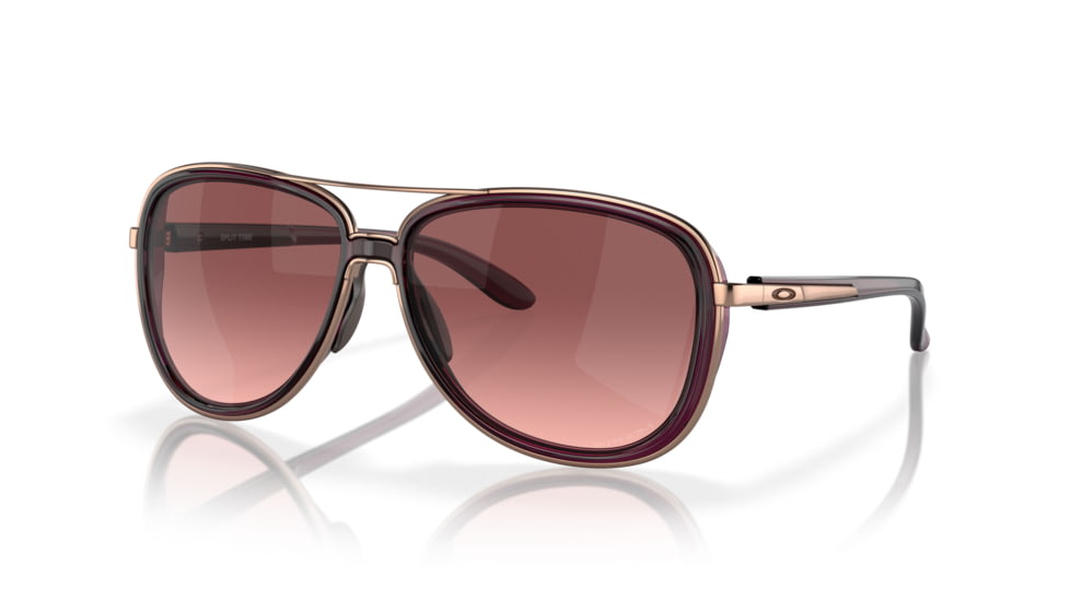 Oakley OO4129 Split Time Sunglasses - Women's, Crystal Raspberry Frame, G40 Black Gradient Lenses, 412902-58