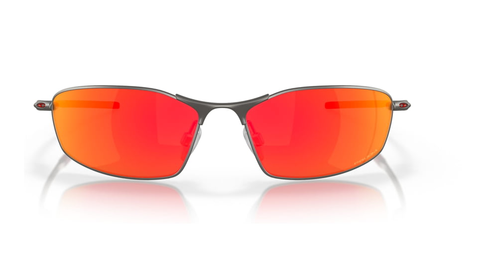 Oakley OO4141 Whisker Sunglasses - Mens, Matte Gunmetal Frame, Prizm Ruby Lens, 60, OO4141-414102-60