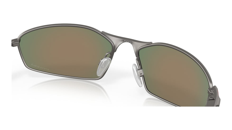 Oakley OO4141 Whisker Sunglasses - Mens, Matte Gunmetal Frame, Prizm Ruby Lens, 60, OO4141-414102-60