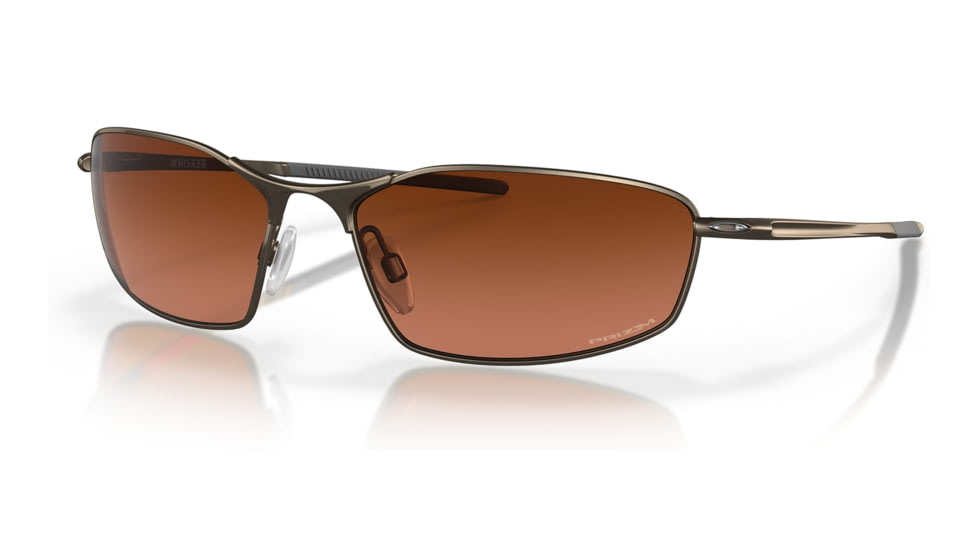 Oakley OO4141 Whisker Sunglasses - Mens, Pewter Frame, Prizm Brown Gradient Lens, 60, OO4141-414109-60