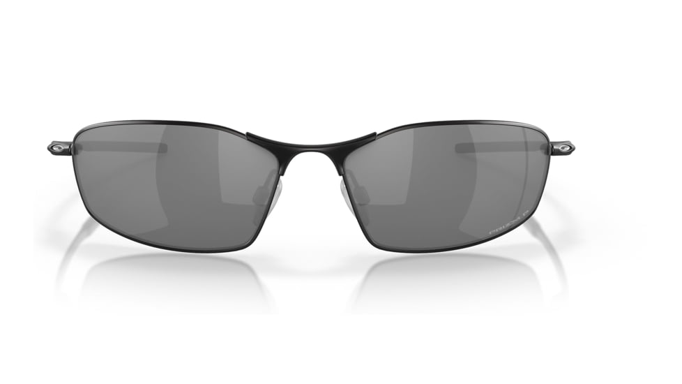 Oakley OO4141 Whisker Sunglasses - Mens, Satin Black Frame, Prizm Black Polarized Lens, 60, OO4141-414103-60